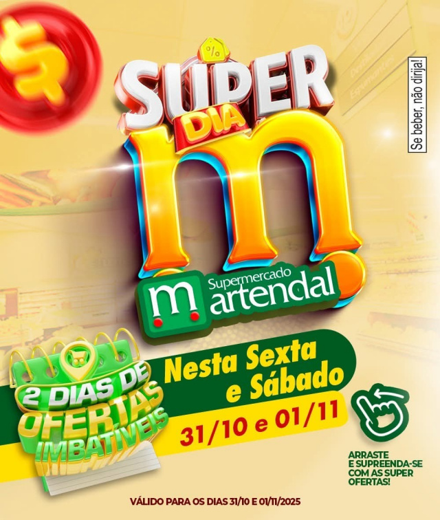 DIA M: dois dias de preços inacreditáveis no Martendal