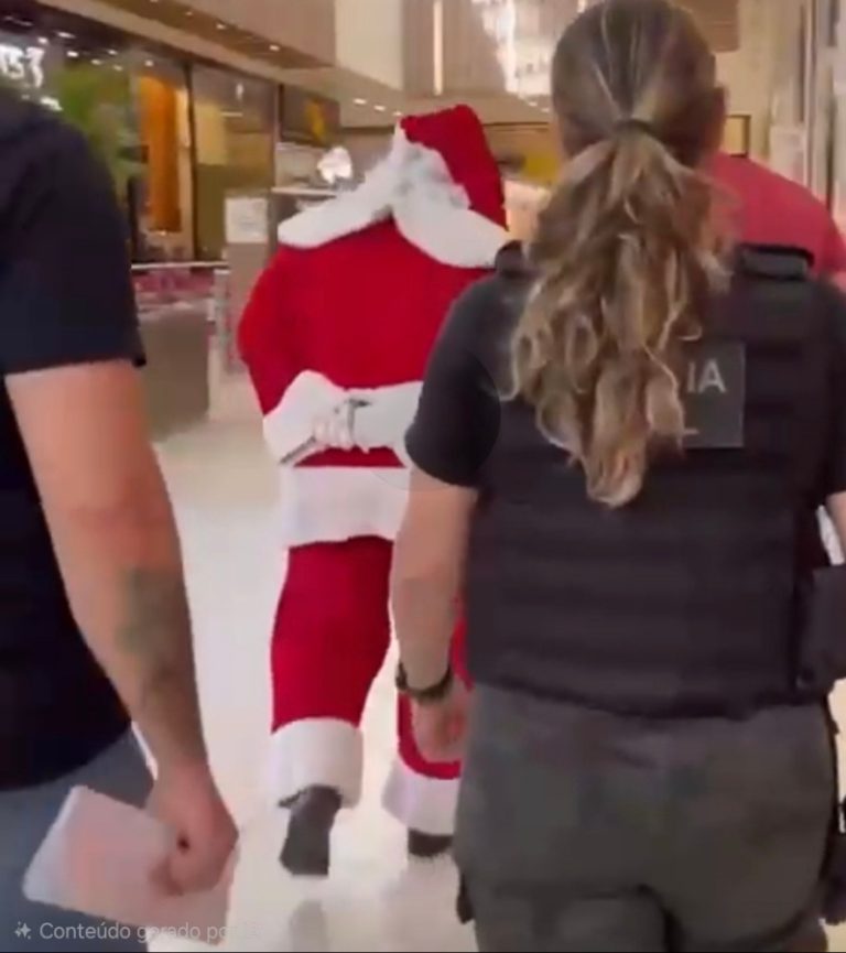 Papai Noel de shopping em Lages é preso por estupro de vulnerável