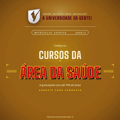 O que se sabe sobre uNIFACVEST: cursos da Área da Saúde — Matrículas 2026/2