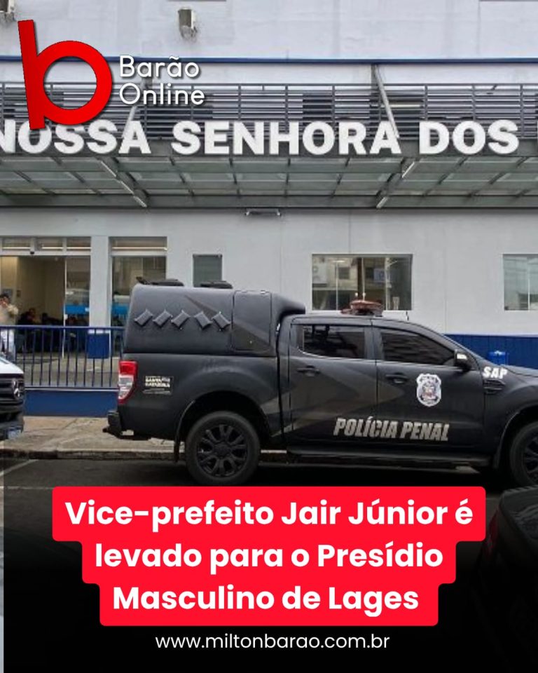 Na Serra, vice-prefeito Jair Junior é levado para o Presídio